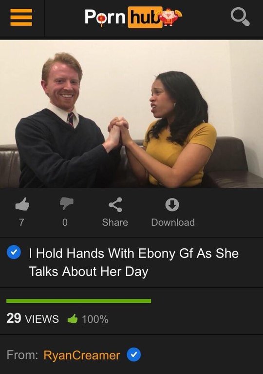 Knight reccomend hold hands with ebony she