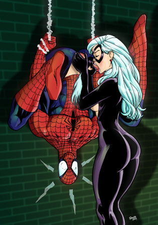 Felecia sucks spidey huge cock