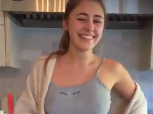 NFL reccomend braless teen with hard nipples shaking