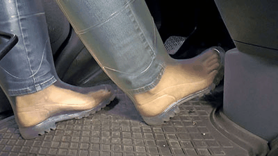 Superwoman reccomend driving pantyhose pedal pumping