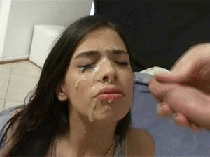 Latina teen cock sucking facial
