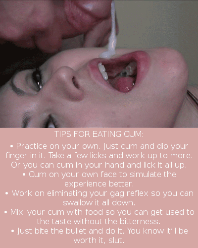 Sissy swallow training part