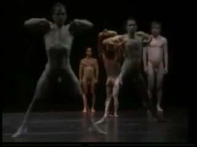 Nude contemporary dance