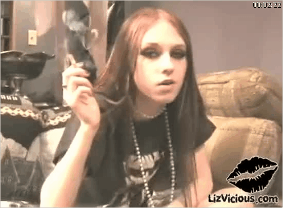 Gothic teen pussy