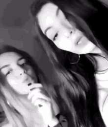 Vaping girl plays with
