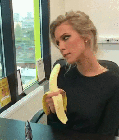 best of A banana with blowjob