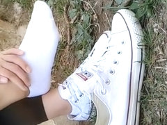 best of Girl shoe chinese sock dirty
