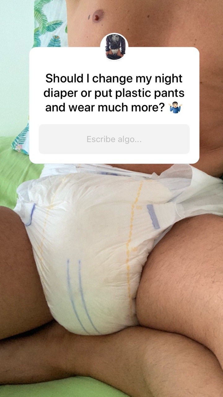 Filled diaper just before bathroom