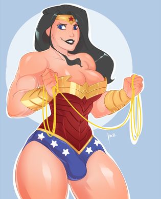 Futa wonder woman fucks powergirl