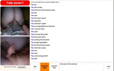 Omegle horny teen begs fuck