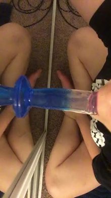 best of Riding glass dildo sound playing