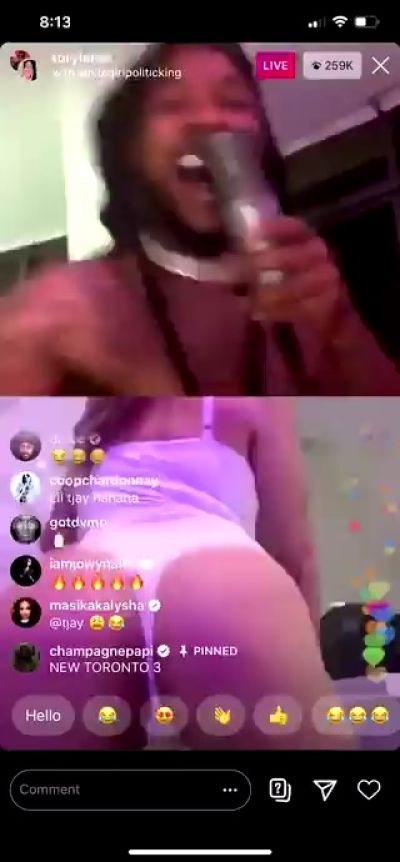 Rose instagram live twerking